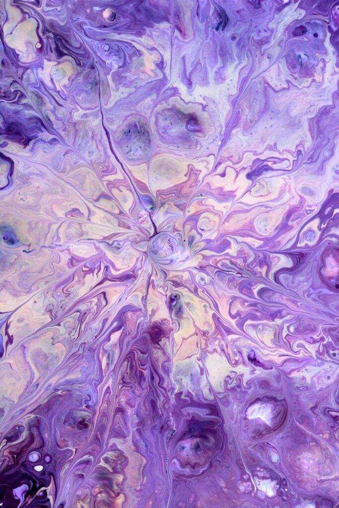 pexels photo 33372990 Dynamic purple fluid art depicting organic forms and swirling patterns.